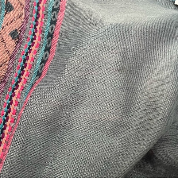 CAPELLI Scarf Infinity Aztec Southwestern Embroidered Boho Sheer Lightweight NWT - Picture 12 of 14